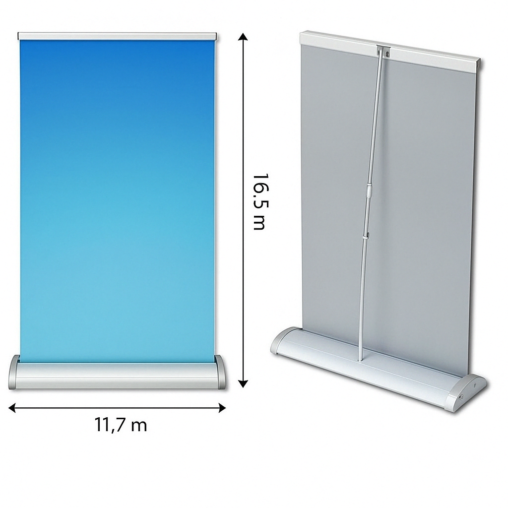 Tabletop Retractable Banner (11.7" x 16.5")